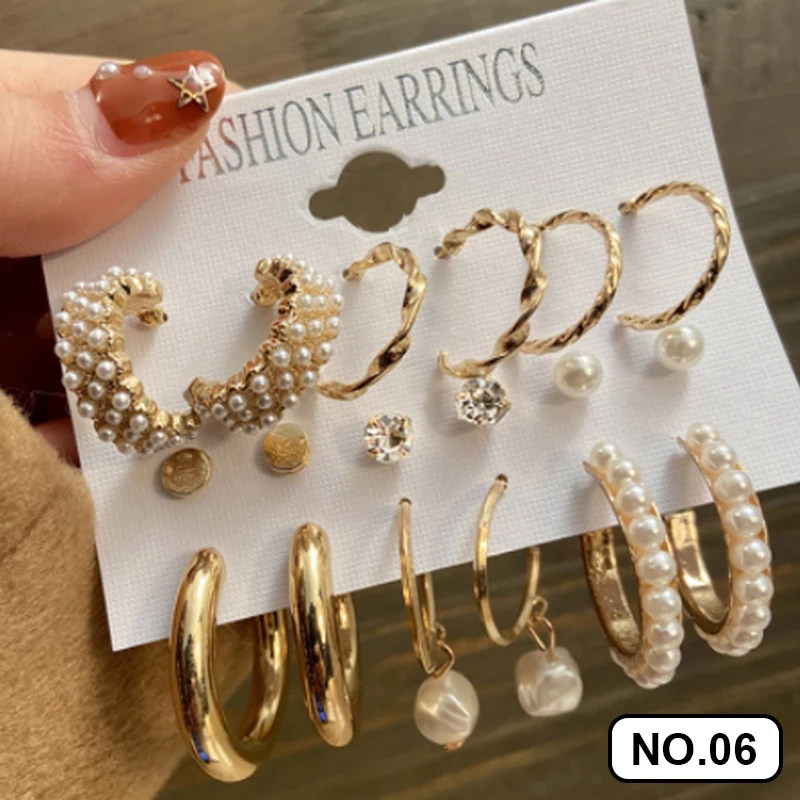 Fashion Pearl Hoop Earrings Set For Women Geometirc Gold Metal Circle Hoop Earrings Brincos 2022 Trend Jewelry Gift
Fashion Pearl Hoop Earrings Set For Women Geometirc Gold Metal Circle Hoop Earrings Brincos 2022 Trend Jewelry Gift