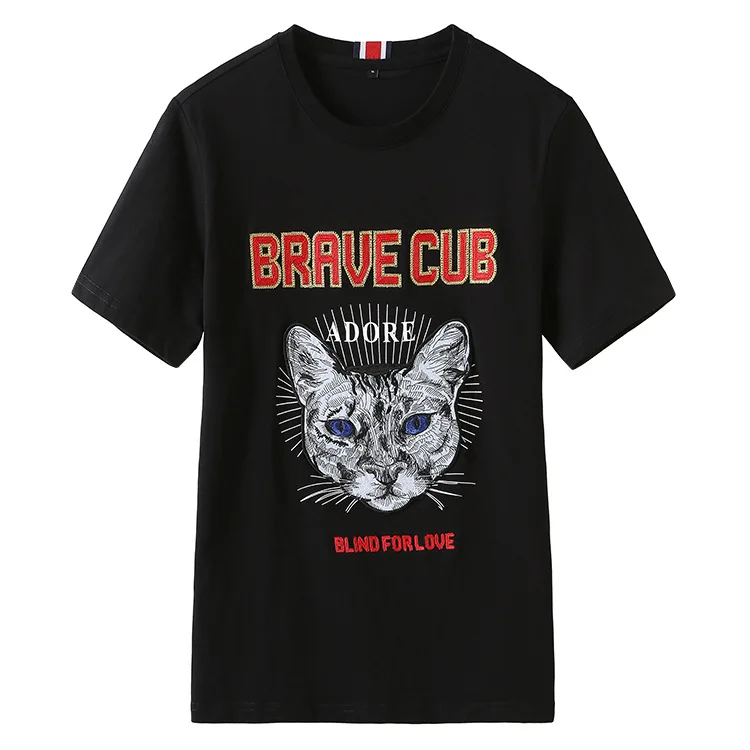 luxury Men Blind For Love Embroidery leopard T Shirts T-Shirt Hip Hop Skateboard Street Cotton T-Shirts Tee Top kenye S-XXL #N2
luxury Men Blind For Love Embroidery leopard T Shirts T-Shirt Hip Hop Skateboard Street Cotton T-Shirts Tee Top kenye S-XXL #N2