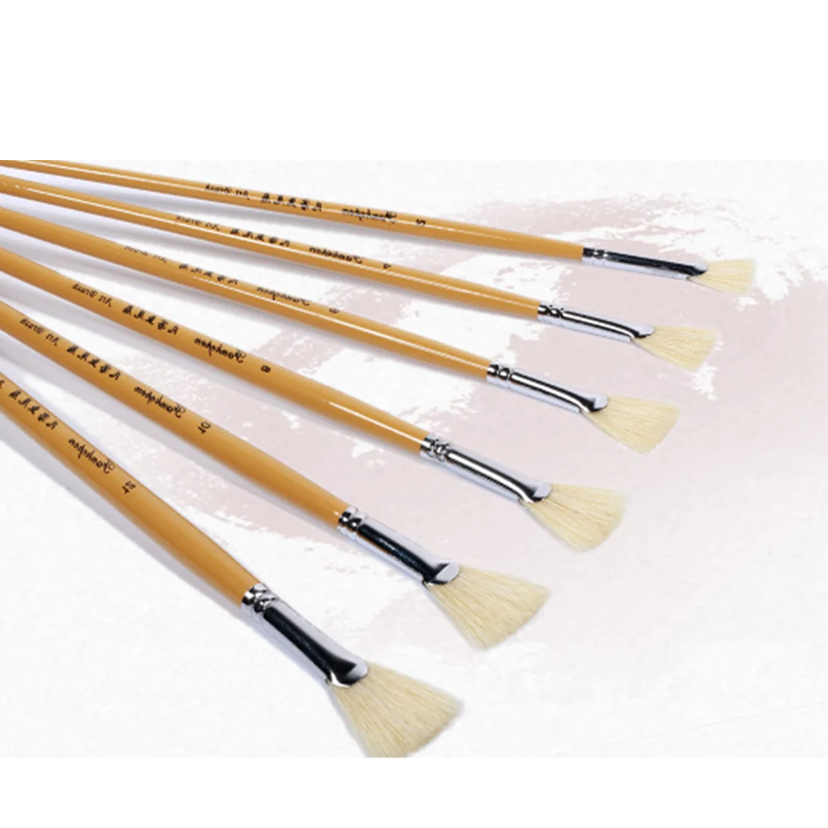 6 шт., кисти для рисования акварелью в форме веера 
6 шт., кисти для рисования акварелью в форме веера