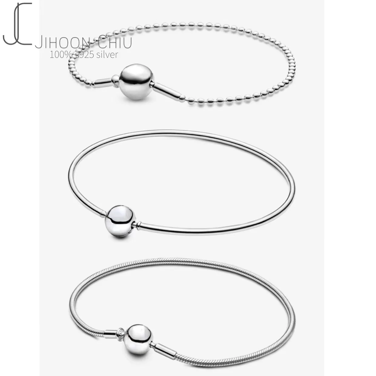 Hot Sale 100% 925 sterling silver bracelet for women Fit authentic original Pan Charm chain Snake bracelet classic DIY jewelry
Hot Sale 100% 925 sterling silver bracelet for women Fit authentic original Pan Charm chain Snake bracelet classic DIY jewelry