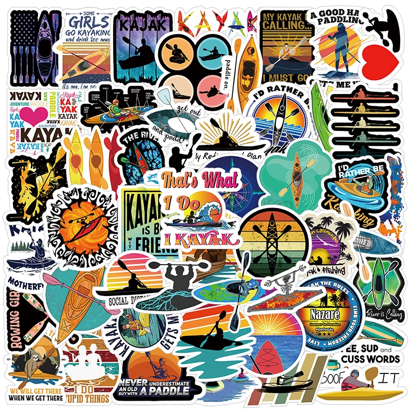 10/50pcs Cartoon Kayak Stickers Sport Kayaking Graffiti Stickers For DIY Luggage Laptop Skateboard Bicycle Sticker Kids Gift
10/50pcs Cartoon Kayak Stickers Sport Kayaking Graffiti Stickers For DIY Luggage Laptop Skateboard Bicycle Sticker Kids Gift