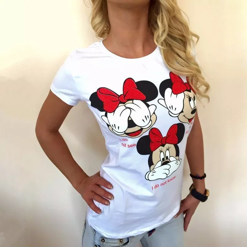 NEW IN Mouse Print Women T shirt Cartoon Summer Top Ladies T Shirt Graphic Female Tee T-Shirt Womens Clothing
NEW IN Mouse Print Women T shirt Cartoon Summer Top Ladies T Shirt Graphic Female Tee T-Shirt Womens Clothing