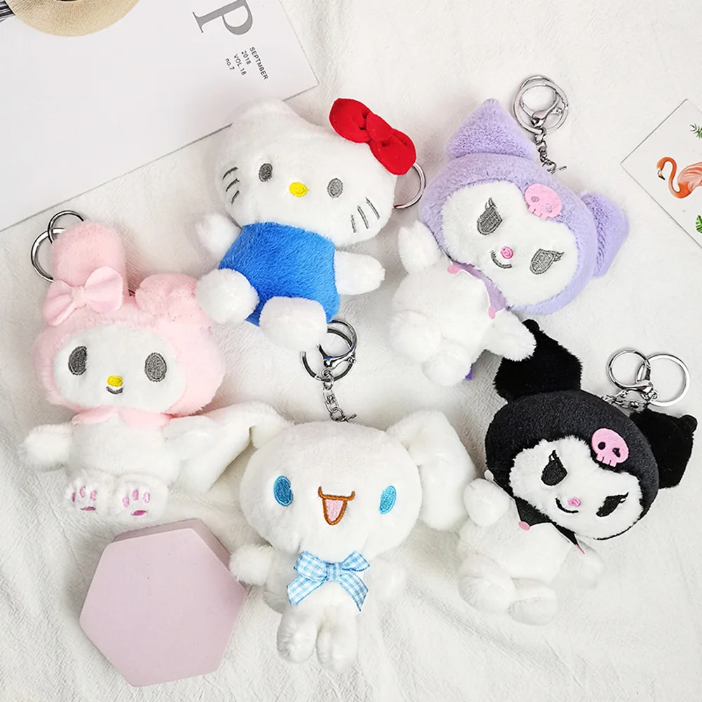 Брелок Plushies Sanrio с Hello Kitty, плюшевые игрушки с героями мультфильмов, мой мелодия, рюкзак, подвеска, сумка, аксессуары, детский подарок
Брелок Plushies Sanrio с Hello Kitty, плюшевые игрушки с героями мультфильмов, мой мелодия, рюкзак, подвеска, сумка, аксессуары, детский подарок