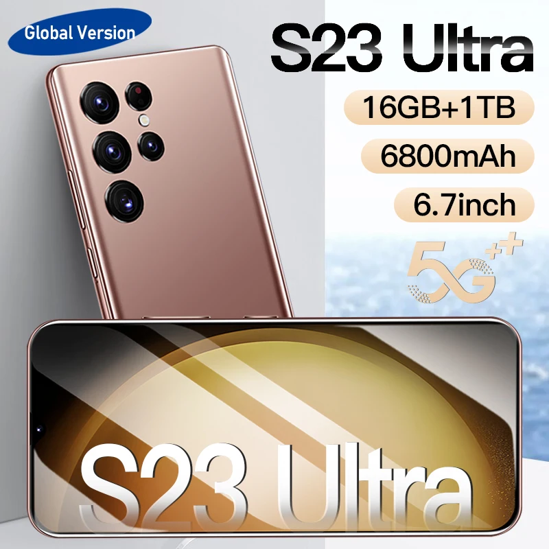 new s23 ultra smartphone android phone 6.7inch hd screen cell phone telefone 6800mAh 16+1TB 5g unlock mobile phones
new s23 ultra smartphone android phone 6.7inch hd screen cell phone telefone 6800mAh 16+1TB 5g unlock mobile phones