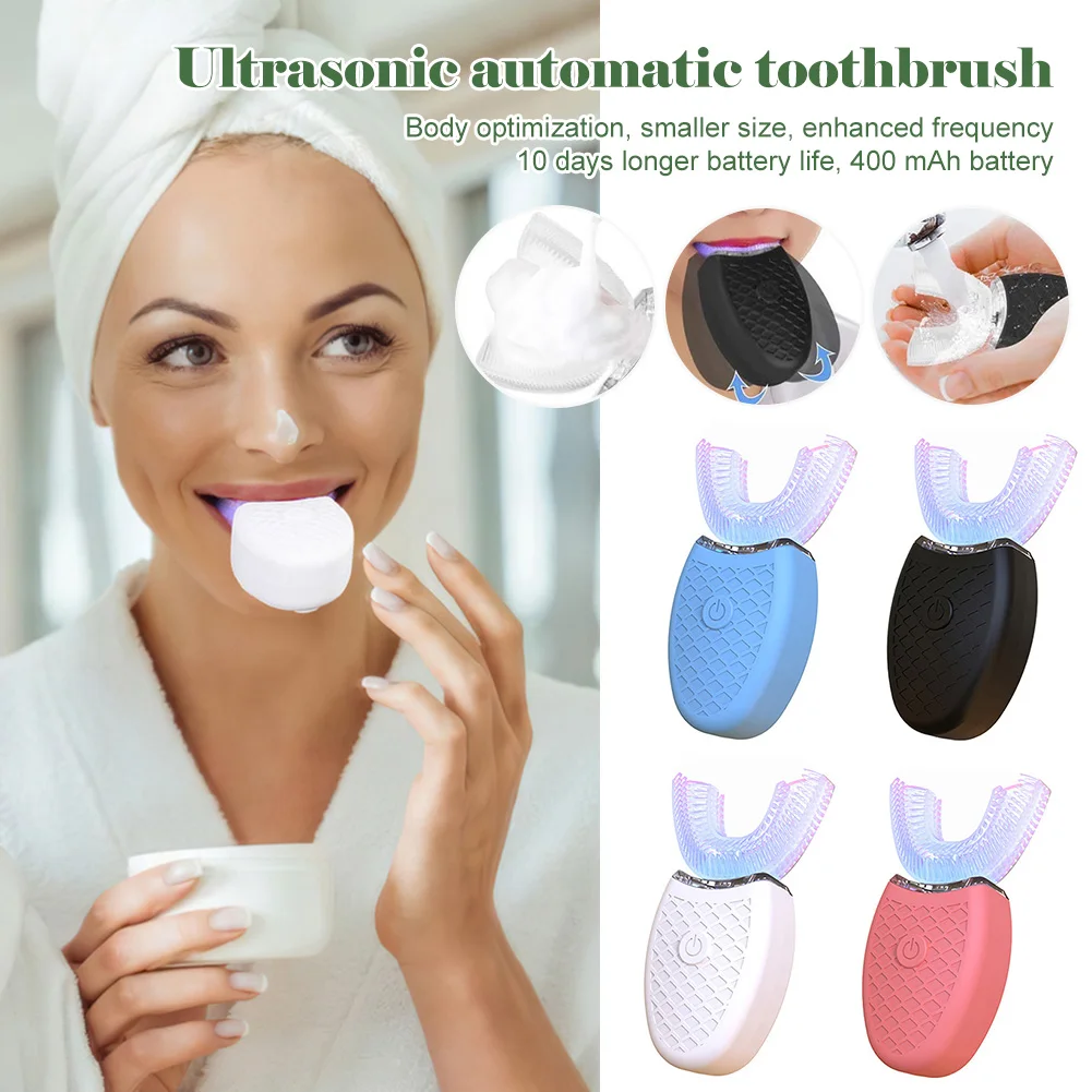 Automatic U-Shaped Toothbrush For Teeth Whitening 360° Deep Cleansing Waterproof Electric Toothbrush For Kids Adults Oral Care
Automatic U-Shaped Toothbrush For Teeth Whitening 360° Deep Cleansing Waterproof Electric Toothbrush For Kids Adults Oral Care
