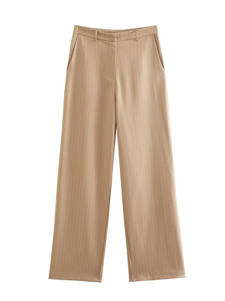 2022 Summer Women Striped Straight Pants Casual Buttons Zipper Female Elegant Street Full Length Pant Trousers Clothing
2022 Summer Women Striped Straight Pants Casual Buttons Zipper Female Elegant Street Full Length Pant Trousers Clothing