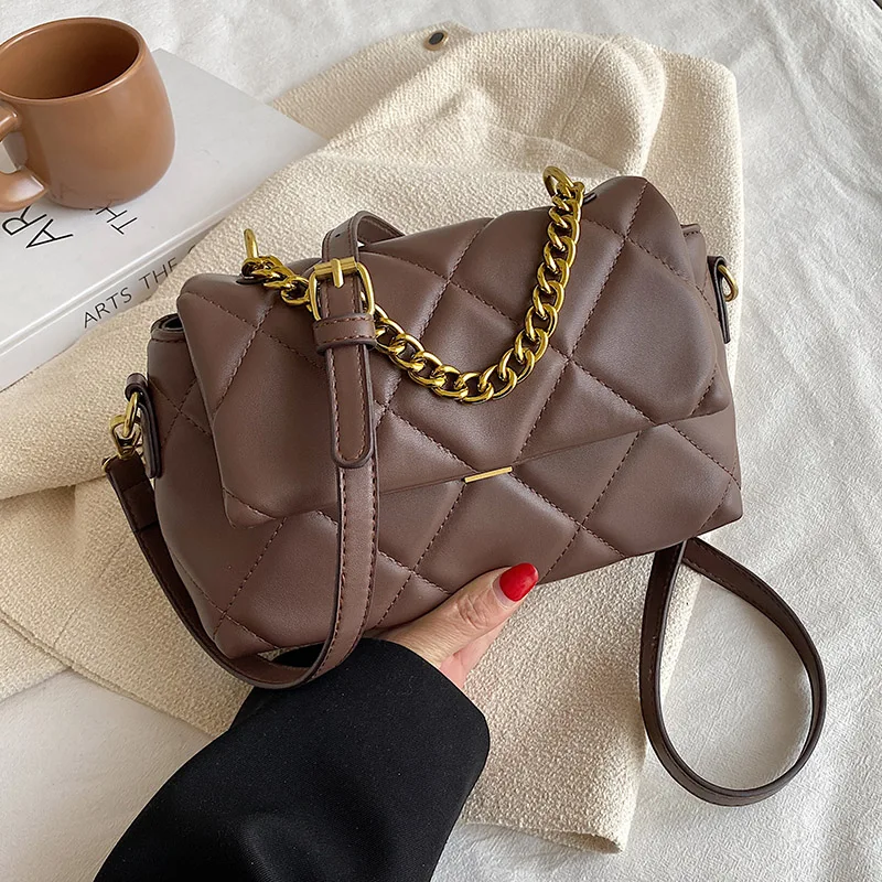 Casual Small PU Leather Flap Handbags 2022 Luxury Brand Designer Women Shopper Chain Quilted Handbags Shoulder Crossbody Bag
Casual Small PU Leather Flap Handbags 2022 Luxury Brand Designer Women Shopper Chain Quilted Handbags Shoulder Crossbody Bag