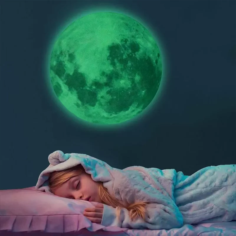 Creative 3D Luminous Moon Wall Stickers for Kids Room Living Room Baby Nursery Bedroom Decoration Home Decals Glow In The Dark 
Creative 3D Luminous Moon Wall Stickers for Kids Room Living Room Baby Nursery Bedroom Decoration Home Decals Glow In The Dark