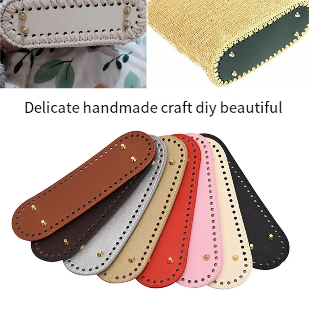 26*8cm Oval Bottom For Knitted Bag PU Leather Bag Accessories Handmade Bottom DIY Crochet Bag Bottom Solid Color Bag Part
26*8cm Oval Bottom For Knitted Bag PU Leather Bag Accessories Handmade Bottom DIY Crochet Bag Bottom Solid Color Bag Part