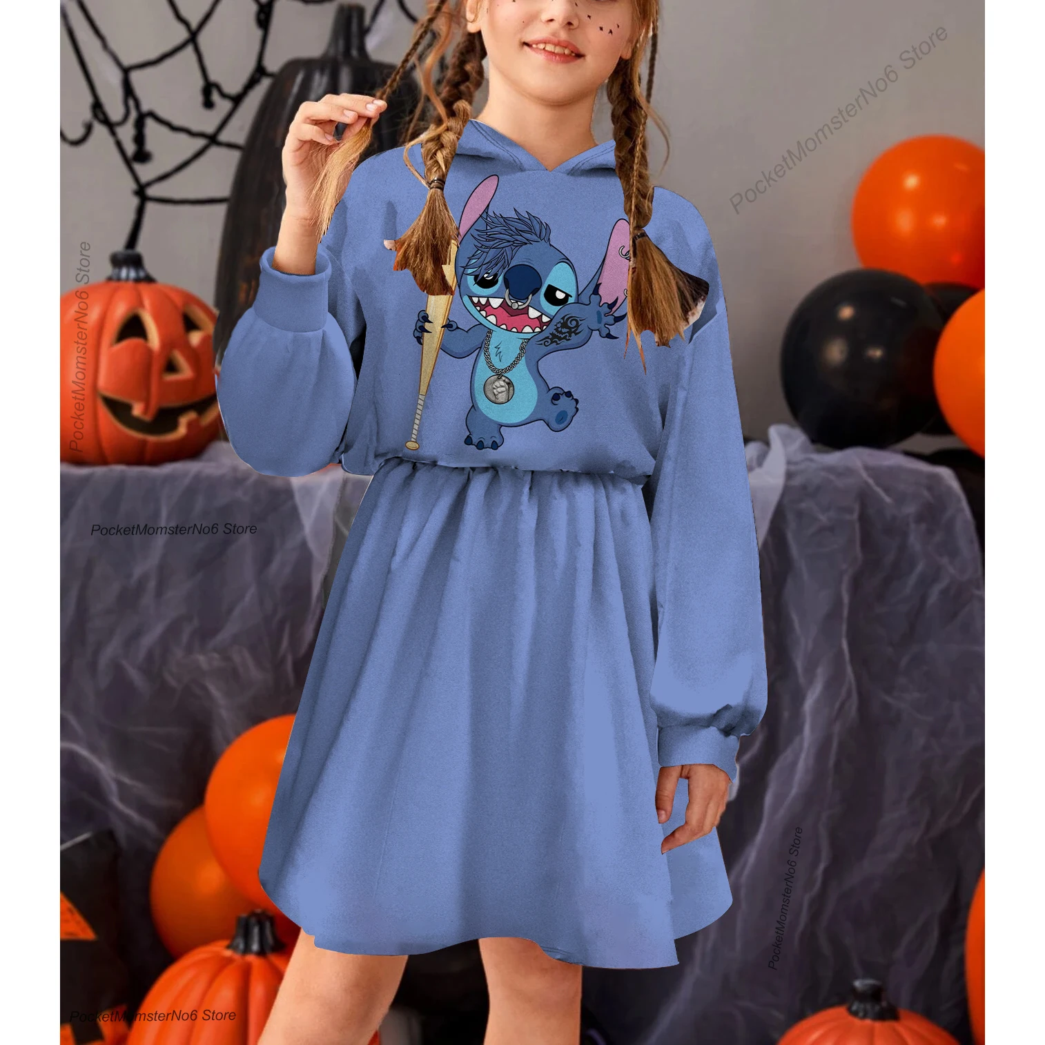New autumn and winter Disney Stitch cartoon casual princess hoodie dress print children's clothing cartoon princess dress
New autumn and winter Disney Stitch cartoon casual princess hoodie dress print children's clothing cartoon princess dress