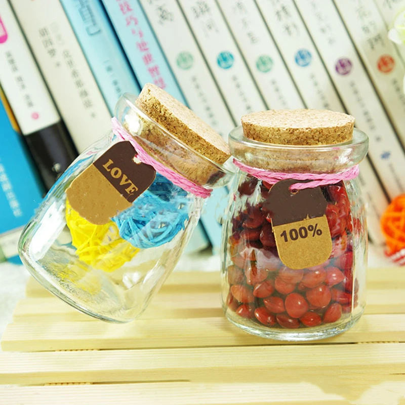 1Pc Glass Bottle Cork Transparent Glass Bottle Candy Gift Wishing Lucky Star Bottle Pudding Yogurt Party Supplies Decorative Jar 
1Pc Glass Bottle Cork Transparent Glass Bottle Candy Gift Wishing Lucky Star Bottle Pudding Yogurt Party Supplies Decorative Jar