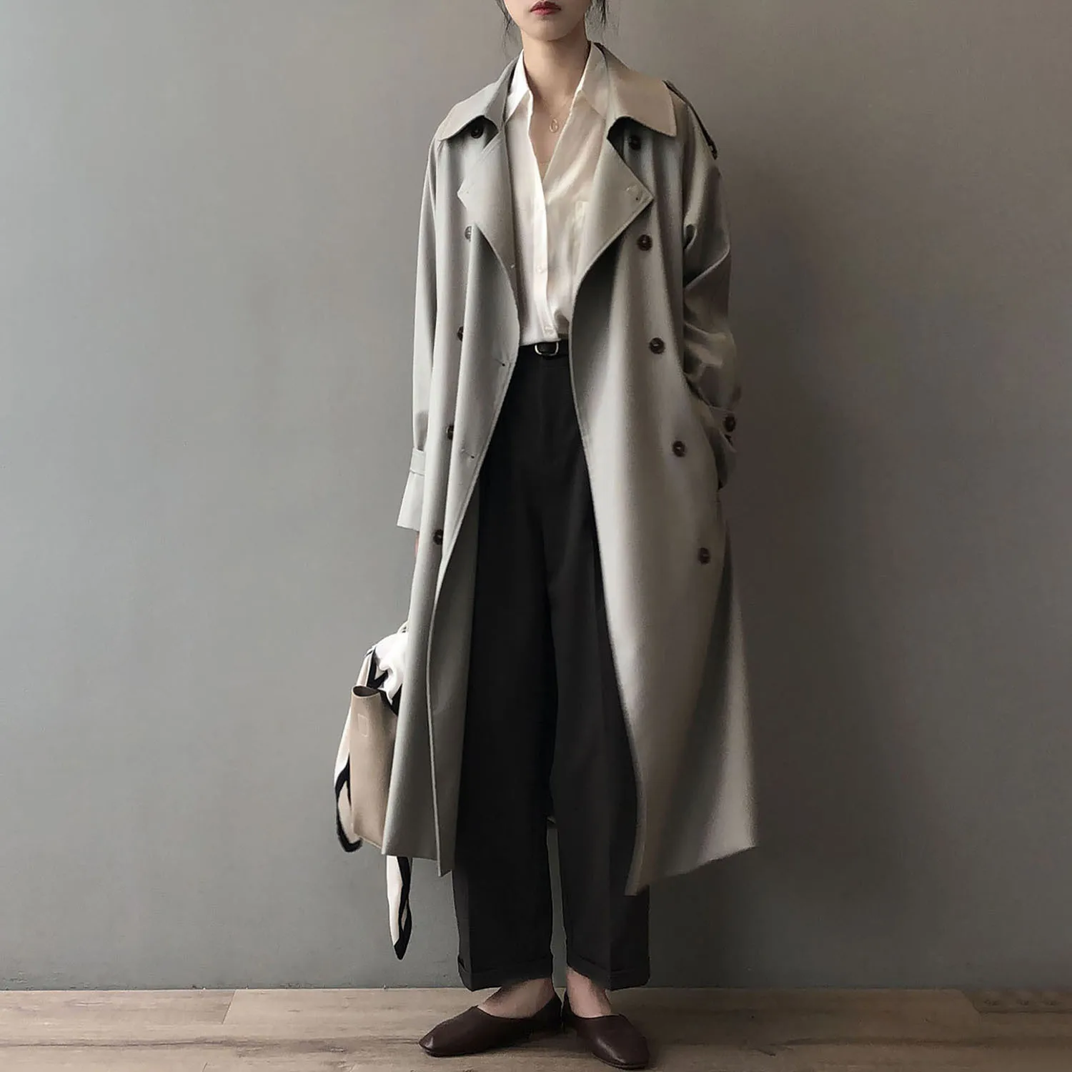 Women's Trench Coat Spring Autumn Korean Fashion Trench Coat for Women Clothing Casual Jacket Female Long Windbreaker Casacos Lq
Women's Trench Coat Spring Autumn Korean Fashion Trench Coat for Women Clothing Casual Jacket Female Long Windbreaker Casacos Lq