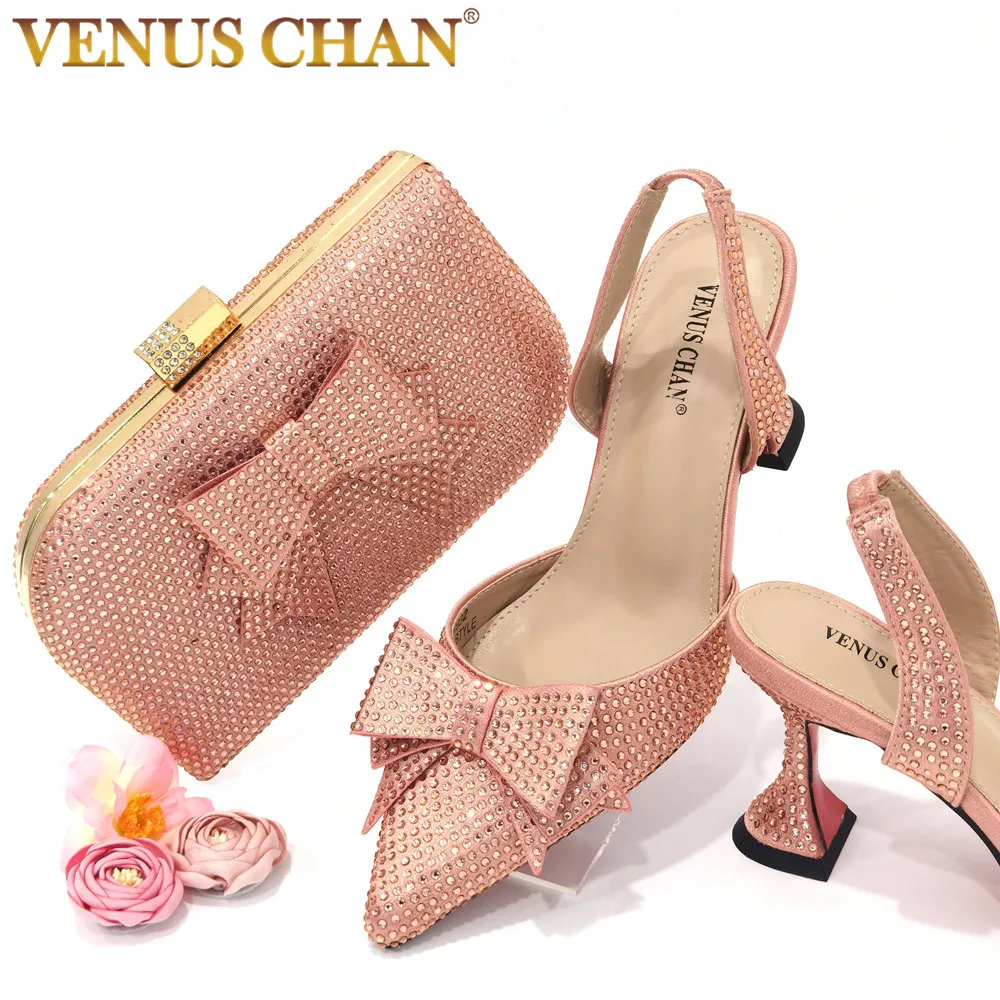 Crystal Decoration Style Wine Glass Heel Shoes Friends Party Shoes Nigerian Fashion Champagne Ladies Shoes And Bag For Party
Crystal Decoration Style Wine Glass Heel Shoes Friends Party Shoes Nigerian Fashion Champagne Ladies Shoes And Bag For Party