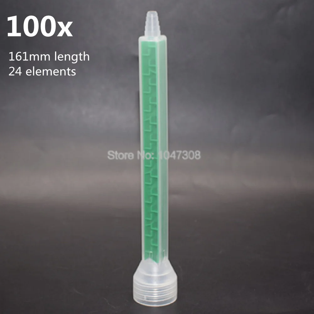 100pcs Static Mixer Tip 161mm Long Epoxy Resin Glue Mixing Nozzles 24 Elements for Dual Adhesive Cartridges
100pcs Static Mixer Tip 161mm Long Epoxy Resin Glue Mixing Nozzles 24 Elements for Dual Adhesive Cartridges