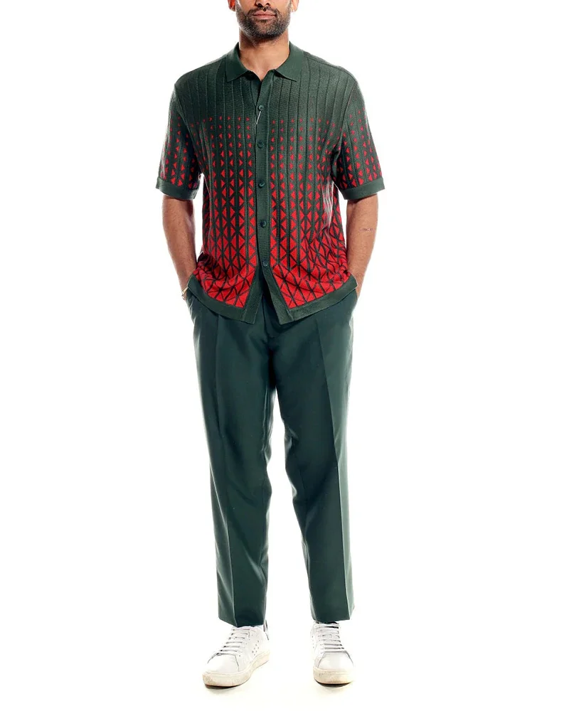 2022 Summer Men's Short Sleeve Shirt and Pants Set Button Solid Cotton Casual Wear Urban Fashion 2 Piece Set
2022 Summer Men's Short Sleeve Shirt and Pants Set Button Solid Cotton Casual Wear Urban Fashion 2 Piece Set
