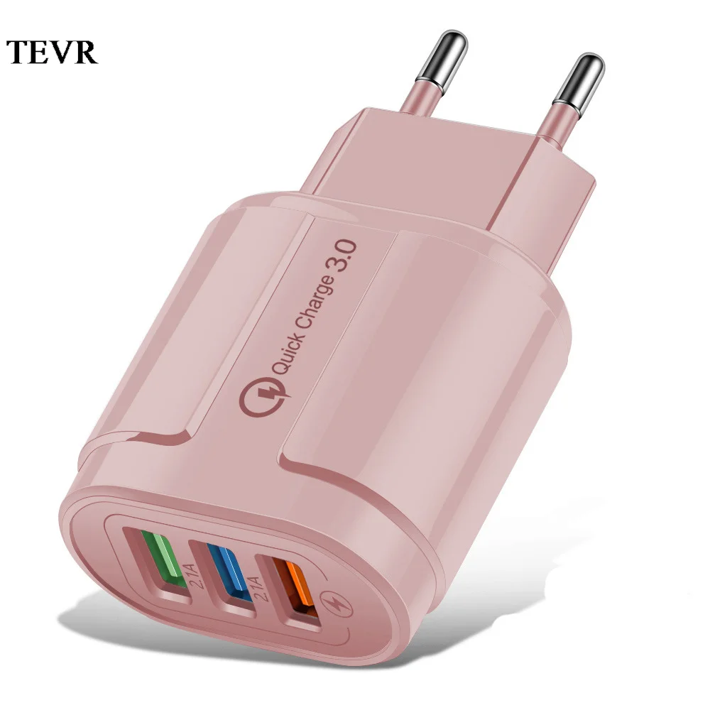 

USB Charger Quick Charge QC 3.0 For Phone Xiaomi Redmi Note 9 Pro Redmi K40 Pro Samsung Huawei 18W Mobile Phone Chargers Adapter