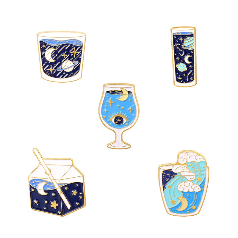 Star Map Pins Wine Glass Milk Cup Shape Drip Oil Pins Backpack Clothing Accessories Alloy Enamel Lapel Pins Brooches Badge
Star Map Pins Wine Glass Milk Cup Shape Drip Oil Pins Backpack Clothing Accessories Alloy Enamel Lapel Pins Brooches Badge