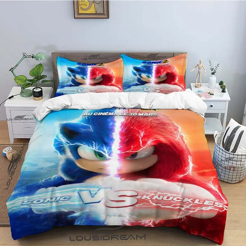 Cartoon Sonic Comforter Cover Bedding Set King Size Duvet Cover Sheet Pillowcase 100% Bamboo Fiber Bed Set
Cartoon Sonic Comforter Cover Bedding Set King Size Duvet Cover Sheet Pillowcase 100% Bamboo Fiber Bed Set