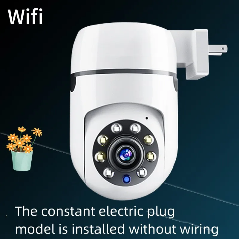Home indoor dual light source WIFI plug moving head machine graffiti smart Wireless surveillance camera
Home indoor dual light source WIFI plug moving head machine graffiti smart Wireless surveillance camera