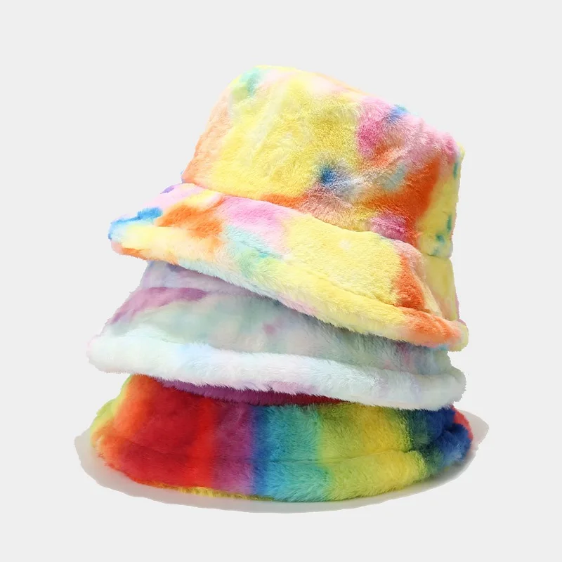 Autumn Winter Women Warm Faux Fox Fur Basin Cap Female Fashion Casual Furry Bucket hat Tie-Dyeing Thickened Hat
Autumn Winter Women Warm Faux Fox Fur Basin Cap Female Fashion Casual Furry Bucket hat Tie-Dyeing Thickened Hat