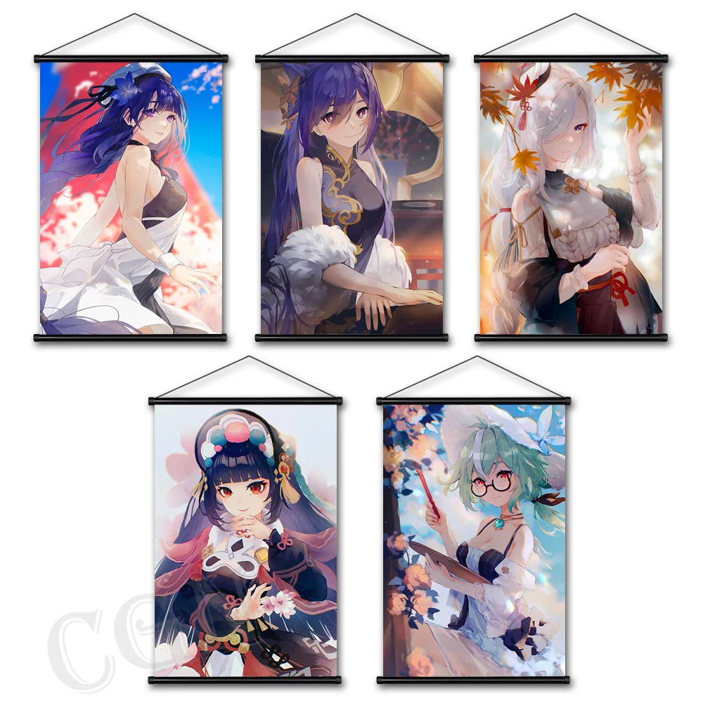 Ganyu Hutao Prints Genshin Impact Wall Painting Canvas Posters Klee Pictures Artwork for Living Room Hanging Scrolls Home Decor
Ganyu Hutao Prints Genshin Impact Wall Painting Canvas Posters Klee Pictures Artwork for Living Room Hanging Scrolls Home Decor