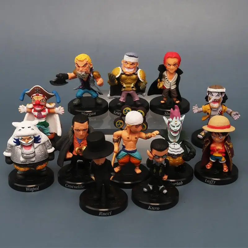 12PCS/Lot Bandai One Piece Anime Figure Luffy Doll Redhead Bucky Moonlight Moria Luchi Model Decoration Toy Christmas Gift
12PCS/Lot Bandai One Piece Anime Figure Luffy Doll Redhead Bucky Moonlight Moria Luchi Model Decoration Toy Christmas Gift
