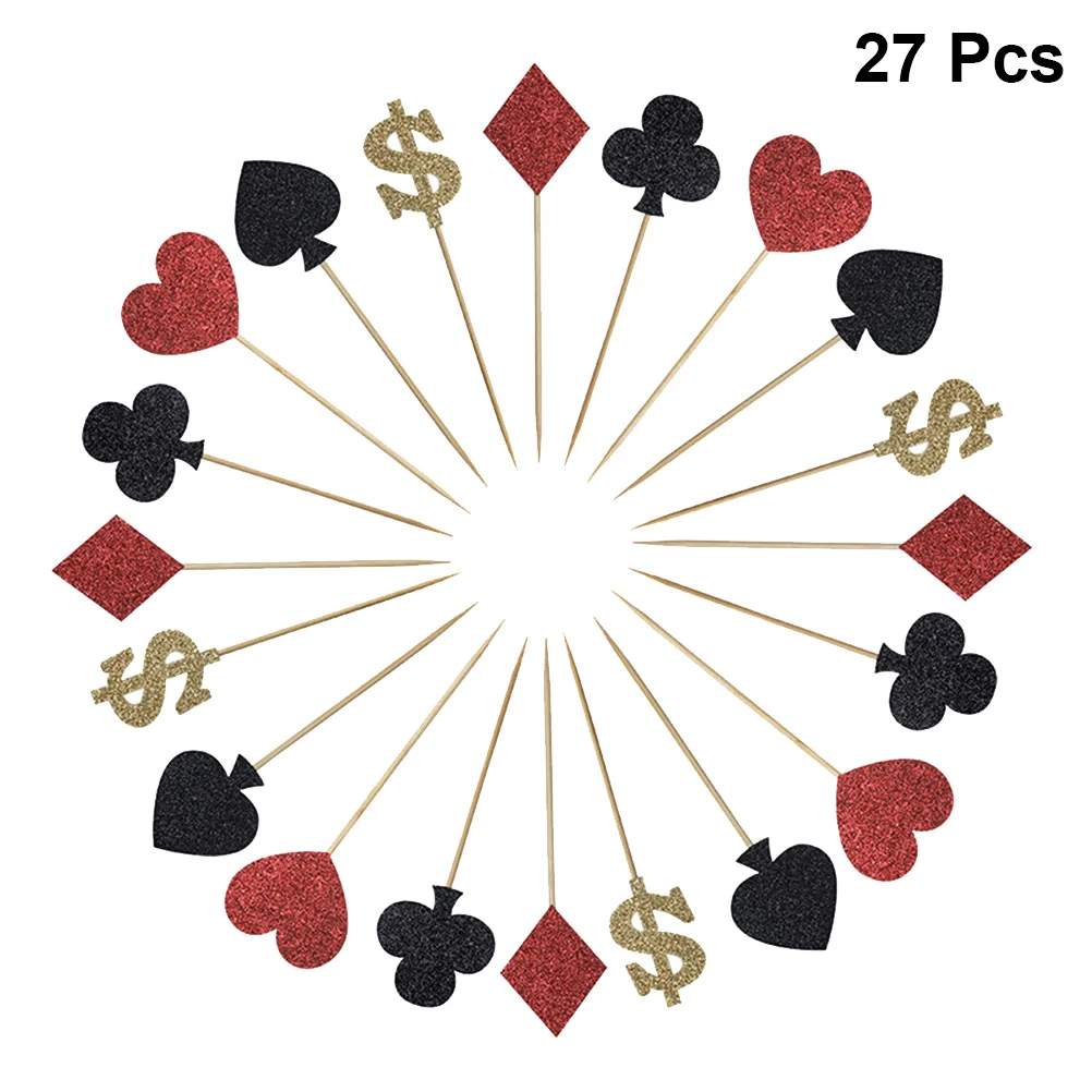 Cupcake Picks Pokers Topper Casino Toothpicks Las Vegas Cake Party Decorations Night Playing Decor Insert Fruit Heart Birthday
Cupcake Picks Pokers Topper Casino Toothpicks Las Vegas Cake Party Decorations Night Playing Decor Insert Fruit Heart Birthday