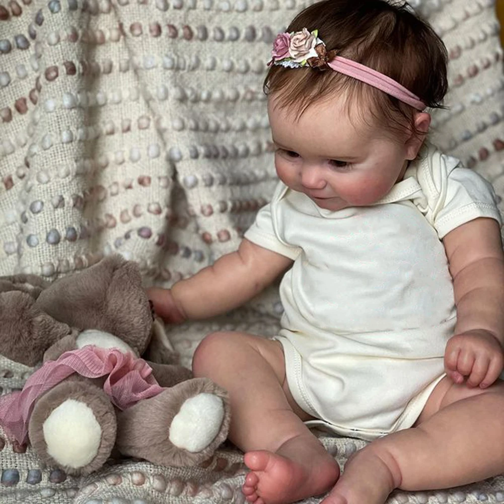 50CM Full Body Silicone Reborn Baby Doll Hand-painted Washable Full Limb Doll Movable Limbs Design Reborn Doll for Children Gift
50CM Full Body Silicone Reborn Baby Doll Hand-painted Washable Full Limb Doll Movable Limbs Design Reborn Doll for Children Gift
