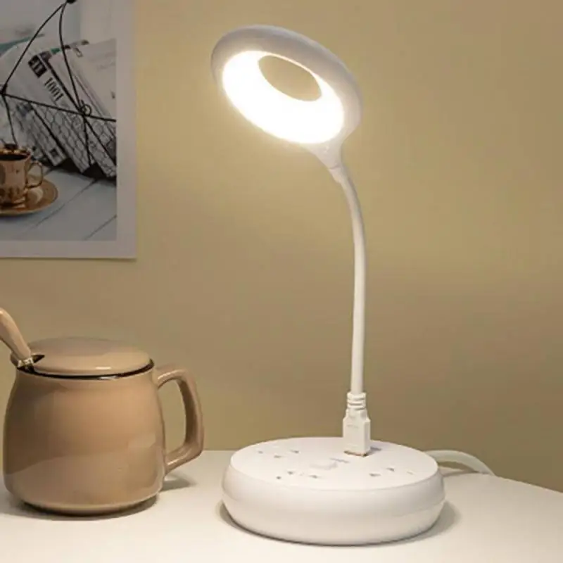 

Настольная лампа для спальни, лампа для чтения, Складная Настольная мини-лампа с прямым USB разъемом, портативная Ночная лампа, прикроватная ...