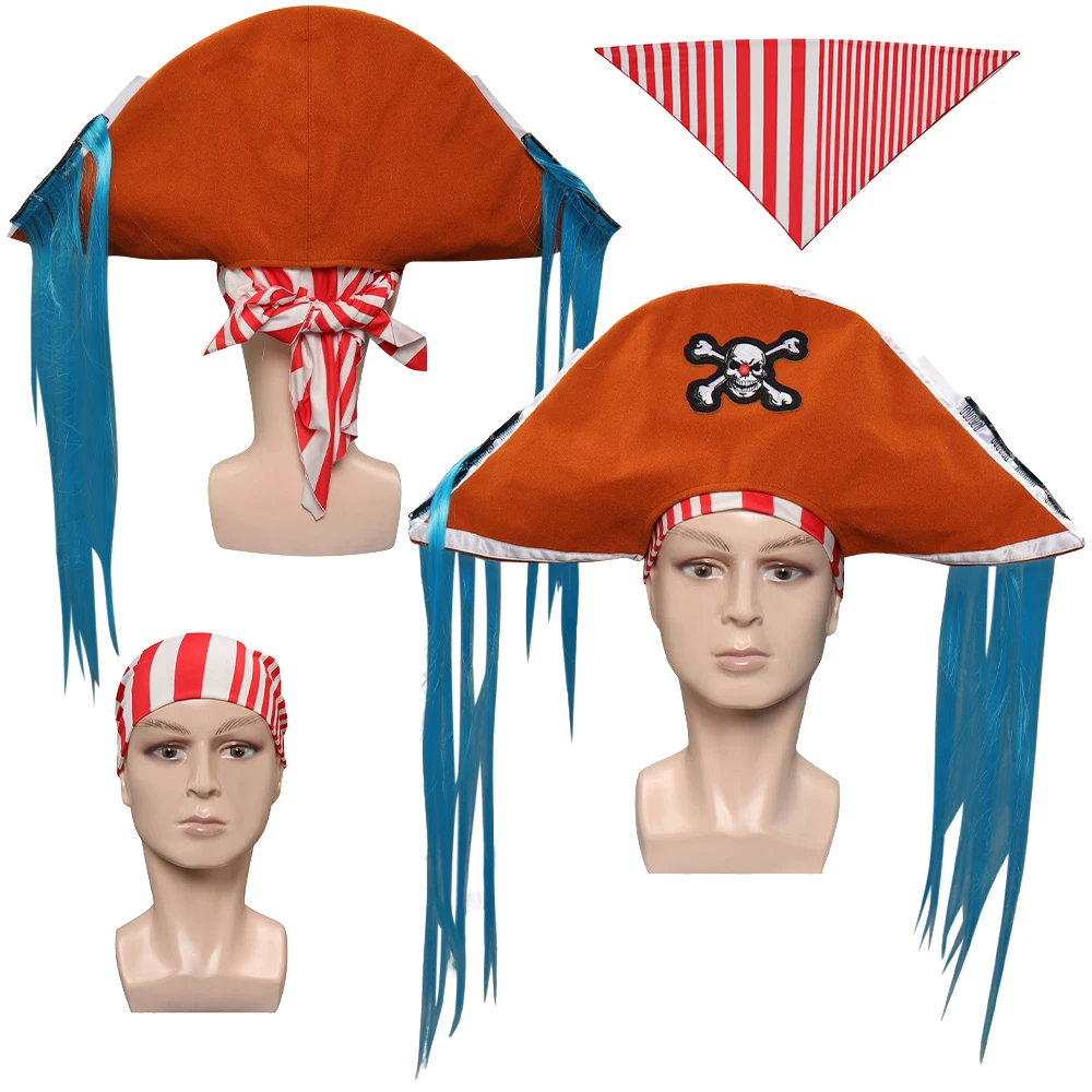 Багги для косплея из аниме One Cos, головной убор, аксессуары для карнавального костюма на Хэллоуин, товары для Хэллоуина, пиратская шляпа 
Багги для косплея из аниме One Cos, головной убор, аксессуары для карнавального костюма на Хэллоуин, товары для Хэллоуина, пиратская шляпа