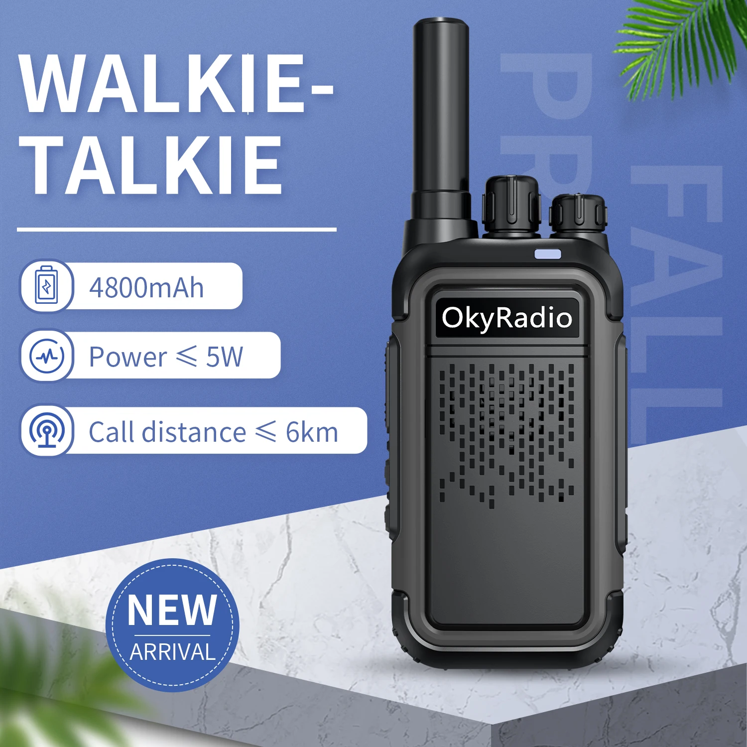 2022 Hot Walkie-talkie 4800mAh Large-capacity Battery 16 Channels Waterproof 6 Km Long-distance Walkie-talkie
2022 Hot Walkie-talkie 4800mAh Large-capacity Battery 16 Channels Waterproof 6 Km Long-distance Walkie-talkie