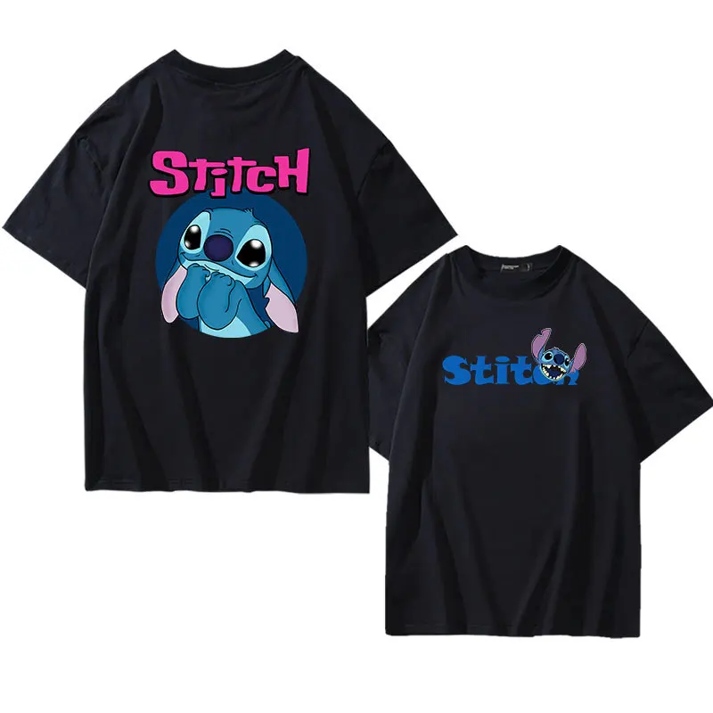 Disney T-shirt Cartoon Animation Stitch Short-sleeved T-shirt Loose Fashion Summer Printing Couple Tops
Disney T-shirt Cartoon Animation Stitch Short-sleeved T-shirt Loose Fashion Summer Printing Couple Tops