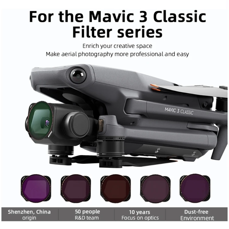 Lens Filter for mavic 3 CLASSIC Camera Filter ND8 ND16 ND32 ND64 UV CPL Filter Sets for DJI 3 Classic Accessories
Lens Filter for mavic 3 CLASSIC Camera Filter ND8 ND16 ND32 ND64 UV CPL Filter Sets for DJI 3 Classic Accessories