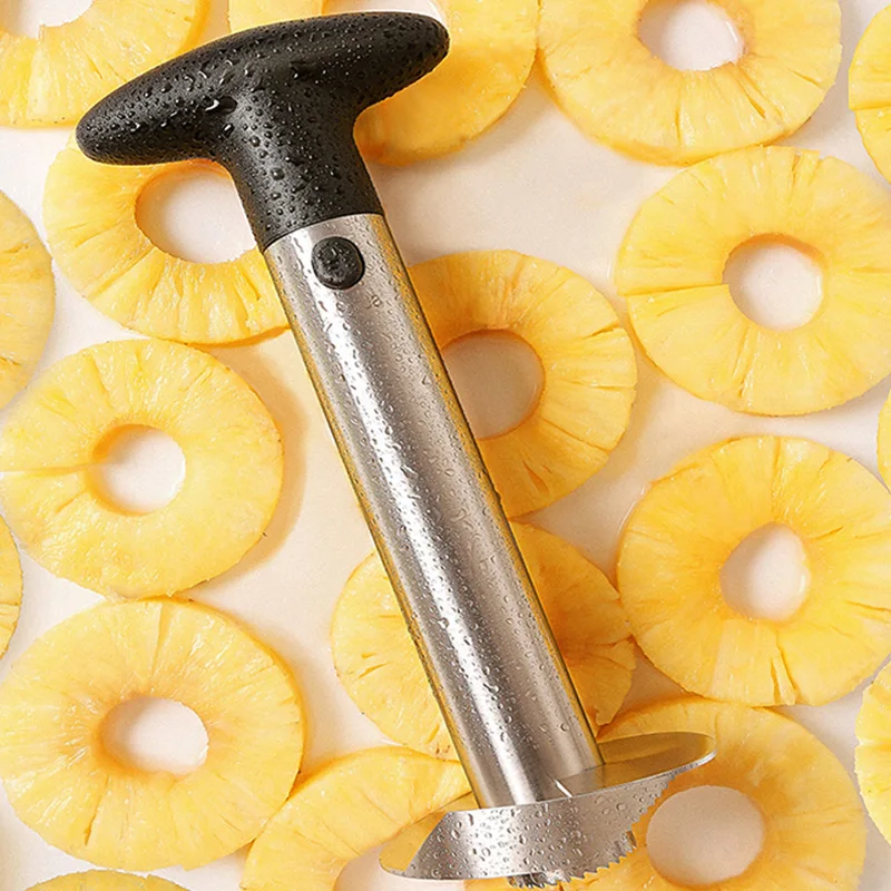 

1PCS Stainless Steel Easy To Use Pineapple Peeler Accessories Pineapple Slicers Fruit Knife Cutter Corer Slicer Kitchen Tools