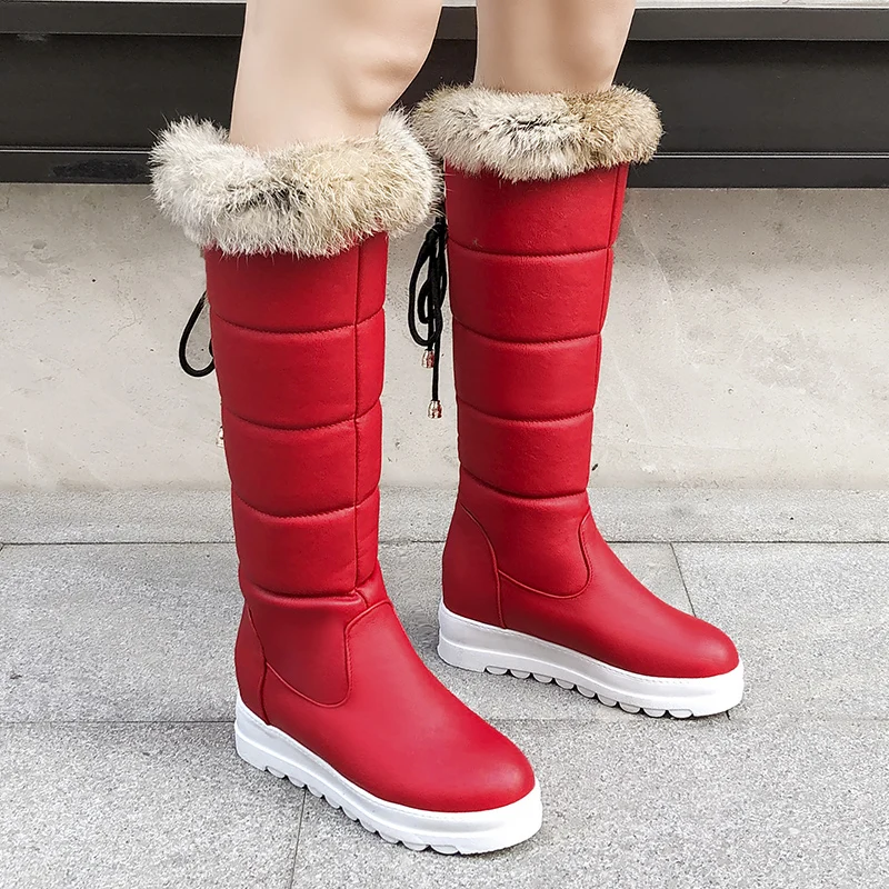 New Winter Women Snow Boots Warm Plush Flat Heel Winter Boots Fur Natural Female Over The Knee Boots Waterproof Plus Size 43
New Winter Women Snow Boots Warm Plush Flat Heel Winter Boots Fur Natural Female Over The Knee Boots Waterproof Plus Size 43
