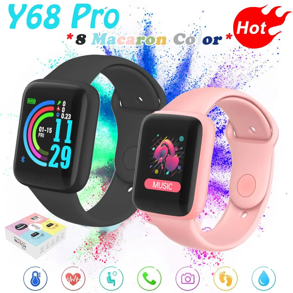D20 Pro Smart Watch Bluetooth Fitness Tracker Exercise Heart Rate Monitor Waterproof 2022 New Y68 Pro Women's Macaron Bracelet
D20 Pro Smart Watch Bluetooth Fitness Tracker Exercise Heart Rate Monitor Waterproof 2022 New Y68 Pro Women's Macaron Bracelet