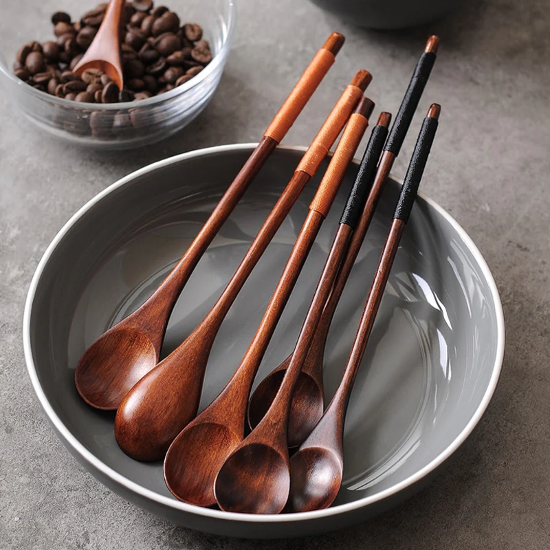 BalmyDays 6шт деревянные ложки Длинной ручкой чайная ложка для смешивания ложка для кофе ложка для меда Японский стиль ложки чайные Длинная дере... 
BalmyDays 6шт деревянные ложки Длинной ручкой чайная ложка для смешивания ложка для кофе ложка для меда Японский стиль ложки чайные Длинная дере...