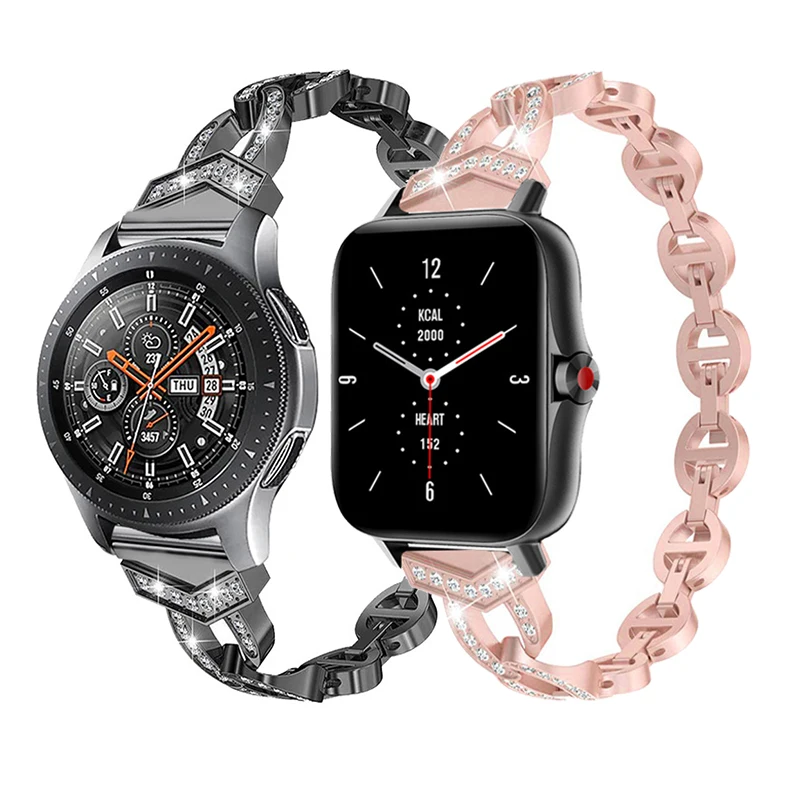 Ремешок из нержавеющей стали для Samsung Galaxy Watch 42 мм, браслет для Amazfit Gts 2 2e Gts 2 mini, металлический браслет с бриллиантами
Ремешок из нержавеющей стали для Samsung Galaxy Watch 42 мм, браслет для Amazfit Gts 2 2e Gts 2 mini, металлический браслет с бриллиантами