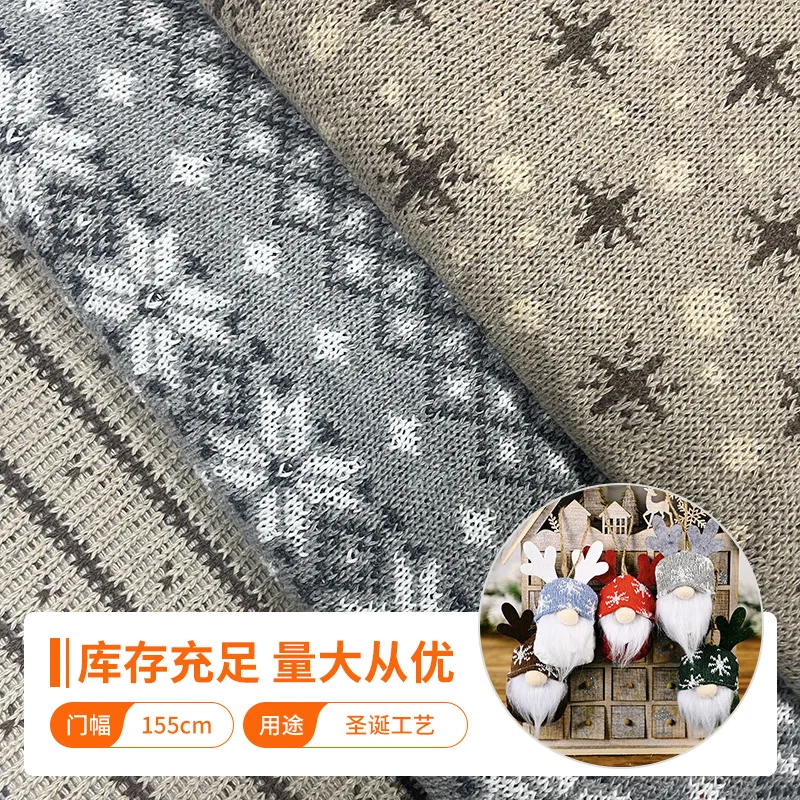 Christmas Sweater Snowflake Fabric Jacquard Cloth Decoration Crafts Knitting DIY Material Sewing Christmas Gift Pillow Doll
Christmas Sweater Snowflake Fabric Jacquard Cloth Decoration Crafts Knitting DIY Material Sewing Christmas Gift Pillow Doll