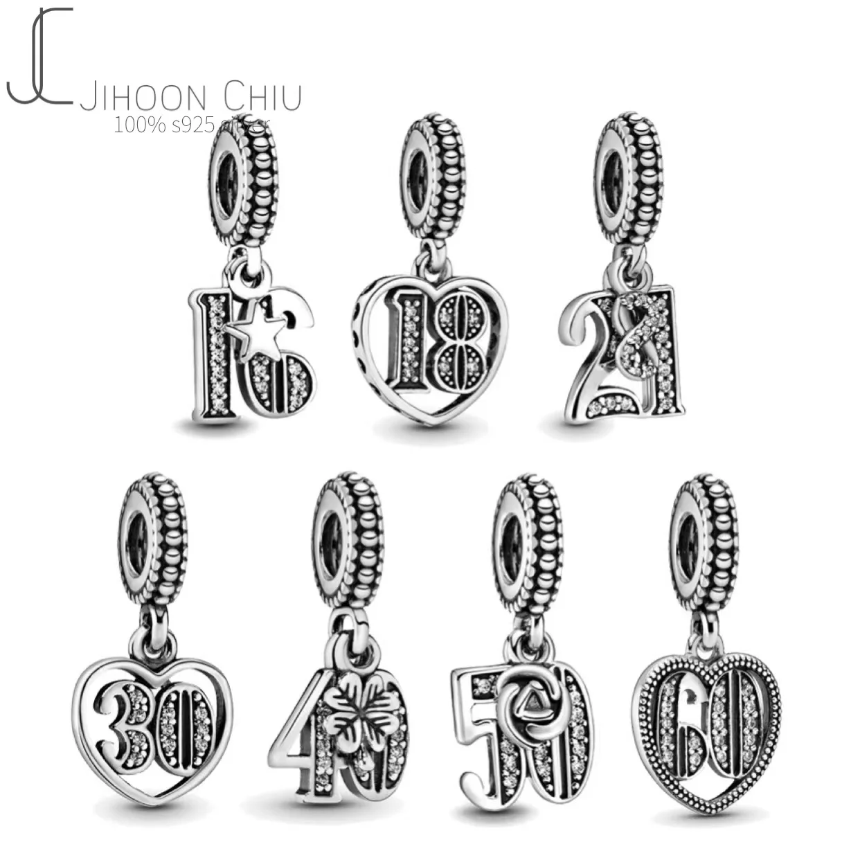 925 Sterling Silver pando Number 16th 18th 30th 40th 50th 60th Ladies Bracelet Charm
925 Sterling Silver pando Number 16th 18th 30th 40th 50th 60th Ladies Bracelet Charm