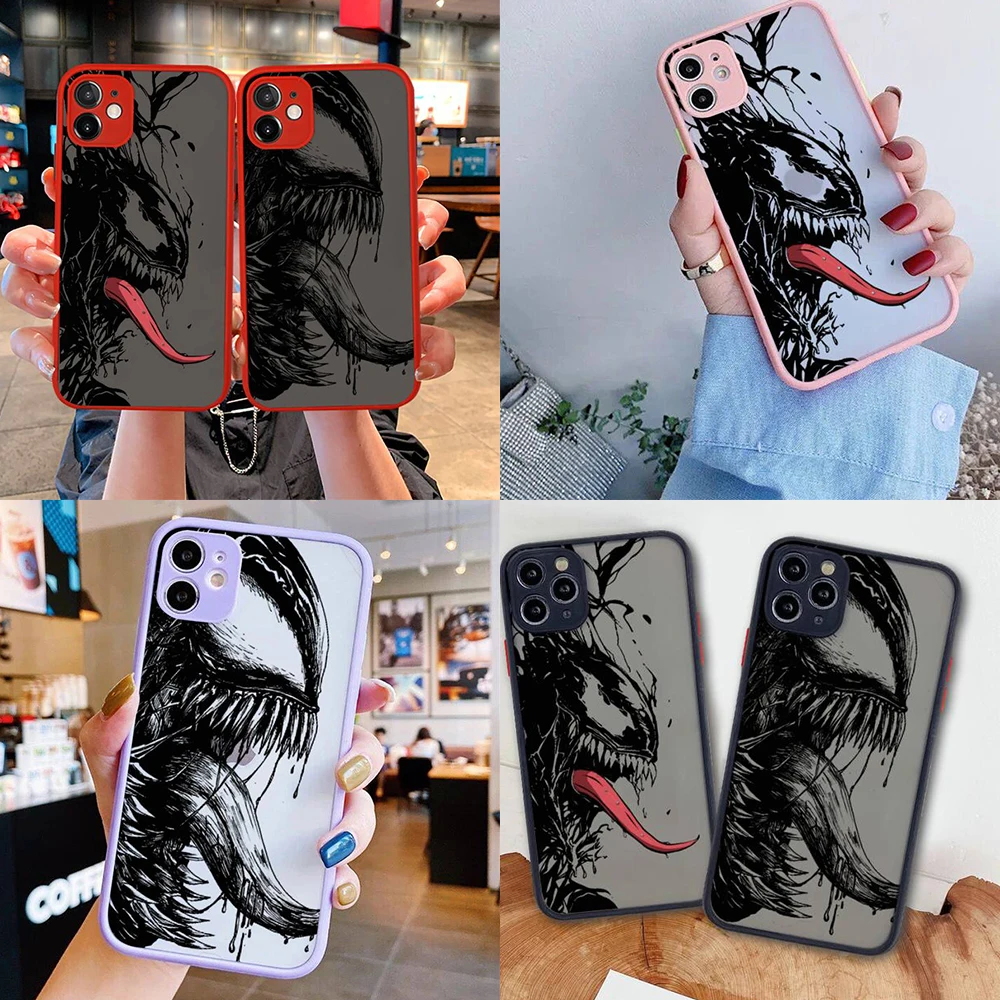 Marvel superhero venom sketch Phone Case For iphone 13 12 11 Pro Max Mini XS 8 7 Plus X SE 2020 XR Matte Transparent Cover
Marvel superhero venom sketch Phone Case For iphone 13 12 11 Pro Max Mini XS 8 7 Plus X SE 2020 XR Matte Transparent Cover