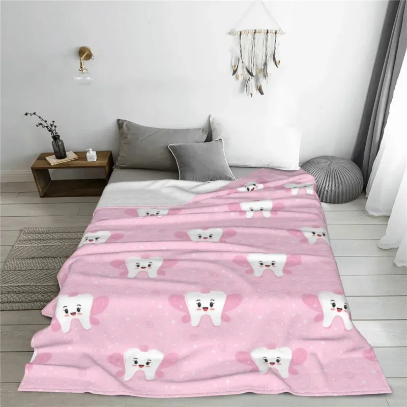 Cute Teeth Pink Blankets Flannel Winter Portable Soft Throw Blanket For Sofa Office Rug Piece
Cute Teeth Pink Blankets Flannel Winter Portable Soft Throw Blanket For Sofa Office Rug Piece