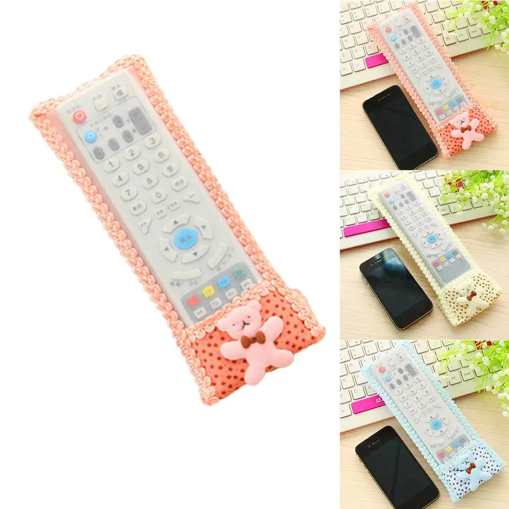 TV Air Conditioner Remote Controller Small Bear Design Lace Fabric Case Cover Protector S/M/L
TV Air Conditioner Remote Controller Small Bear Design Lace Fabric Case Cover Protector S/M/L