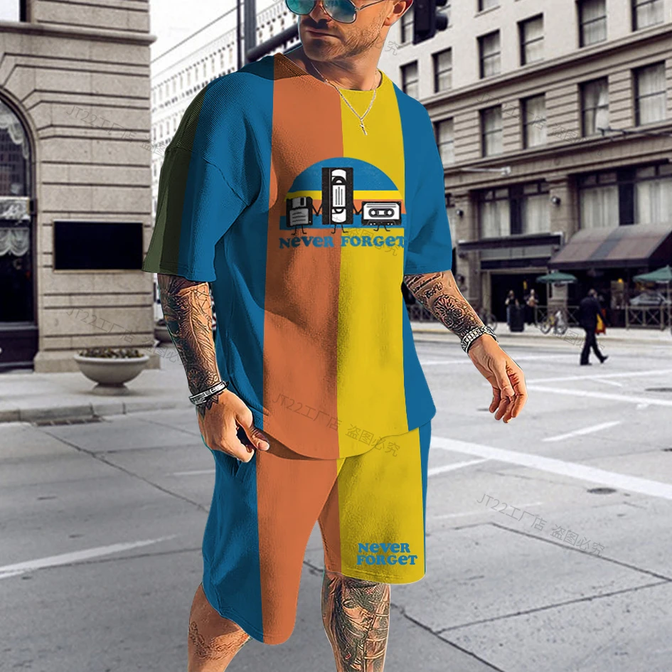 Summer Men 3D-Printed Cute Car Pattern T-shirts Sets Tops Beach Shorts Suit Male Casual Sportswear 2 Pieces Vertical Stripes
Summer Men 3D-Printed Cute Car Pattern T-shirts Sets Tops Beach Shorts Suit Male Casual Sportswear 2 Pieces Vertical Stripes