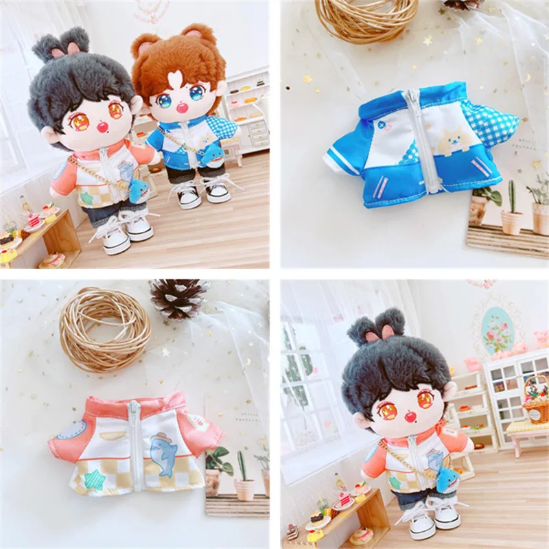 20CM Cotton Plush Doll Clothes Cartoon Pattern Pink Blue Windbreaker 20CM Cotton Stuffed Doll Accessories
20CM Cotton Plush Doll Clothes Cartoon Pattern Pink Blue Windbreaker 20CM Cotton Stuffed Doll Accessories