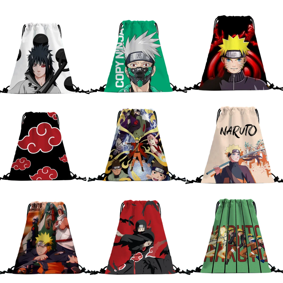 NARUTO Portable Beam Mouth Backpack Anime Cartoon Student Drawstring Shoulders Large Capacity Storage Bag Birthday Holiday Gift
NARUTO Portable Beam Mouth Backpack Anime Cartoon Student Drawstring Shoulders Large Capacity Storage Bag Birthday Holiday Gift
