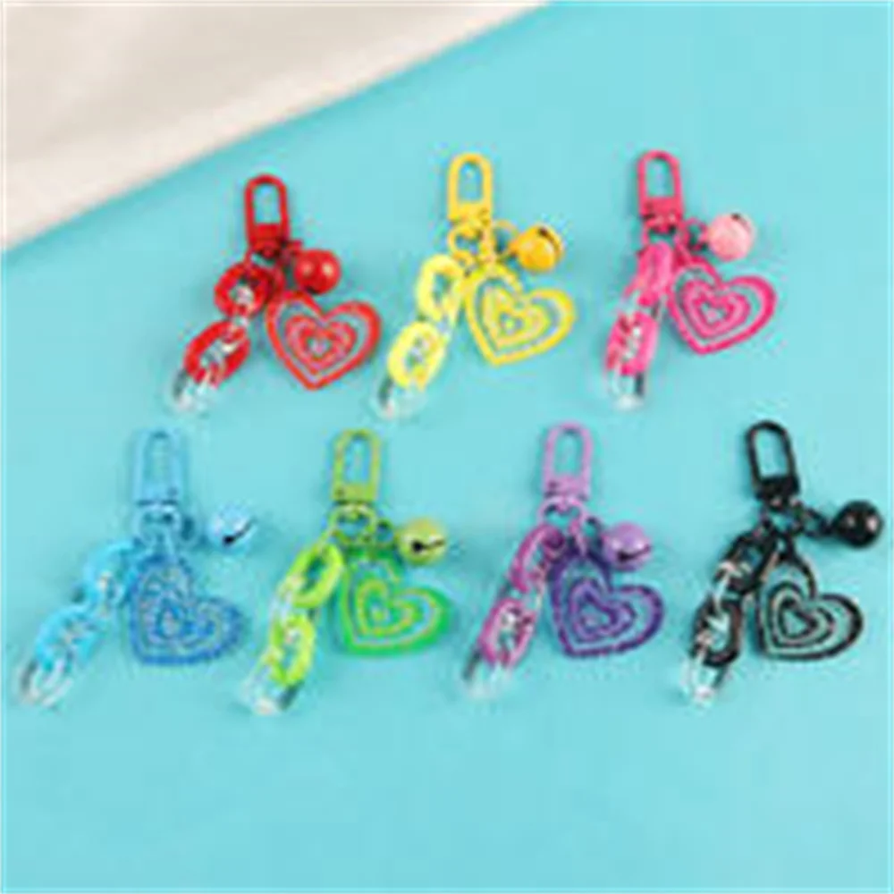 Creative Love Heart-Shaped Bell Keychain For Women Girls Cute Acrylic Chain Pendant Accessories Phones Car Bag Charm Key Ring
Creative Love Heart-Shaped Bell Keychain For Women Girls Cute Acrylic Chain Pendant Accessories Phones Car Bag Charm Key Ring