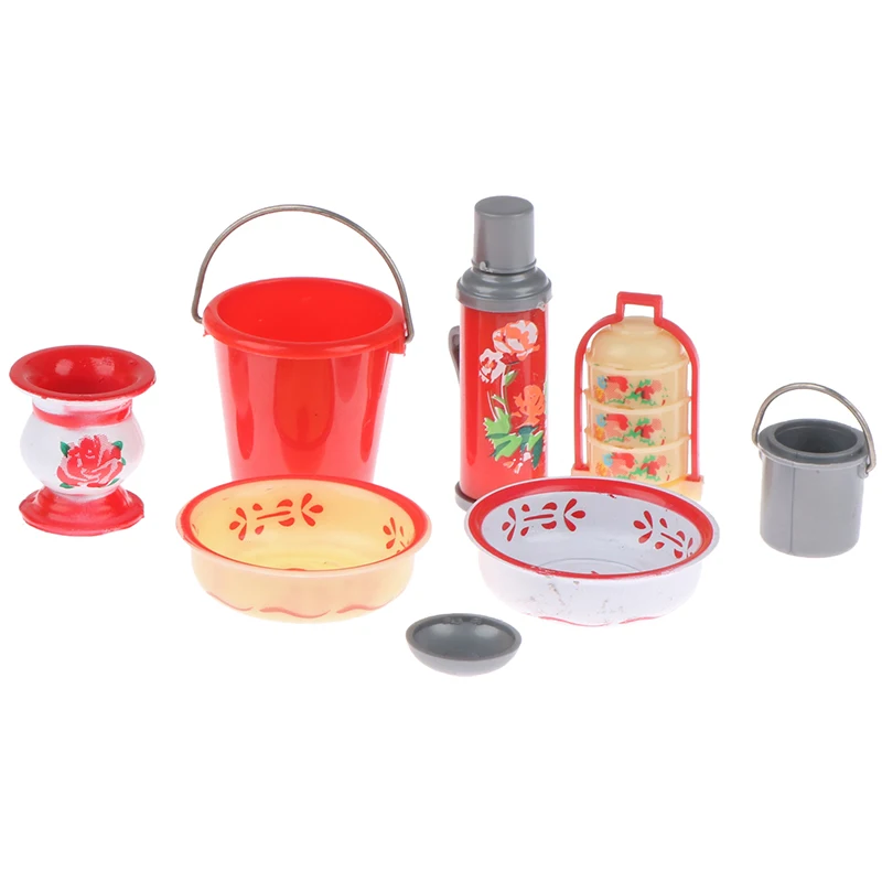 1Set 1:12 Dollhouse Mini Chinese Wedding Supplies Model Water Bottle Bucket Washbasin Spittoon Food Steamer House Decor Toy
1Set 1:12 Dollhouse Mini Chinese Wedding Supplies Model Water Bottle Bucket Washbasin Spittoon Food Steamer House Decor Toy