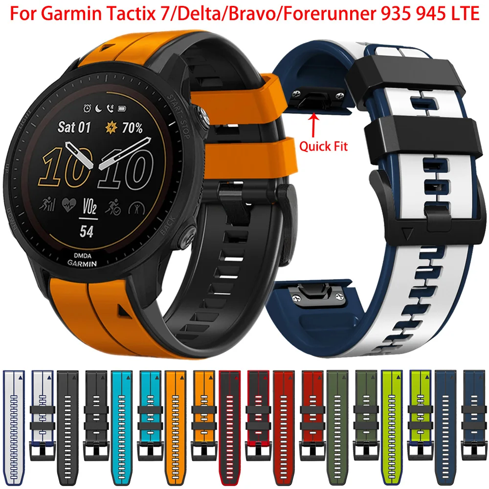 Quick Fit Watch Band For Garmin Forerunner 955 945 LTE 745 935 Silicone Strap Garmin Tactix 7 Pro Delta/Bravo 22mm 26mm Bracelet
Quick Fit Watch Band For Garmin Forerunner 955 945 LTE 745 935 Silicone Strap Garmin Tactix 7 Pro Delta/Bravo 22mm 26mm Bracelet