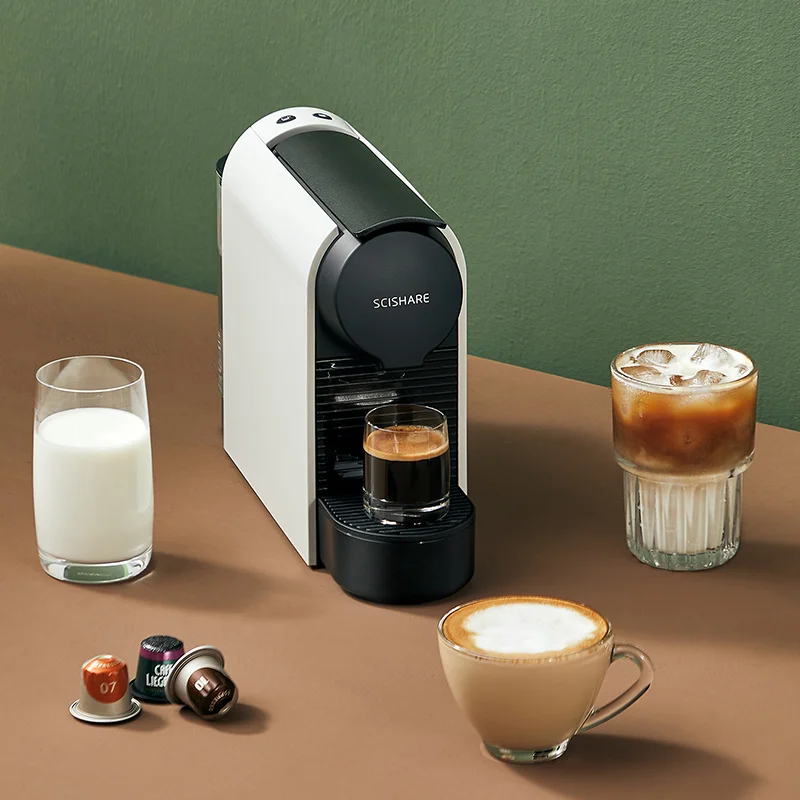 

Scishare Capsule Coffee Machine Household Automatic 20bar High Pressure Extraction Espresso Italian Portable Coffee Machine